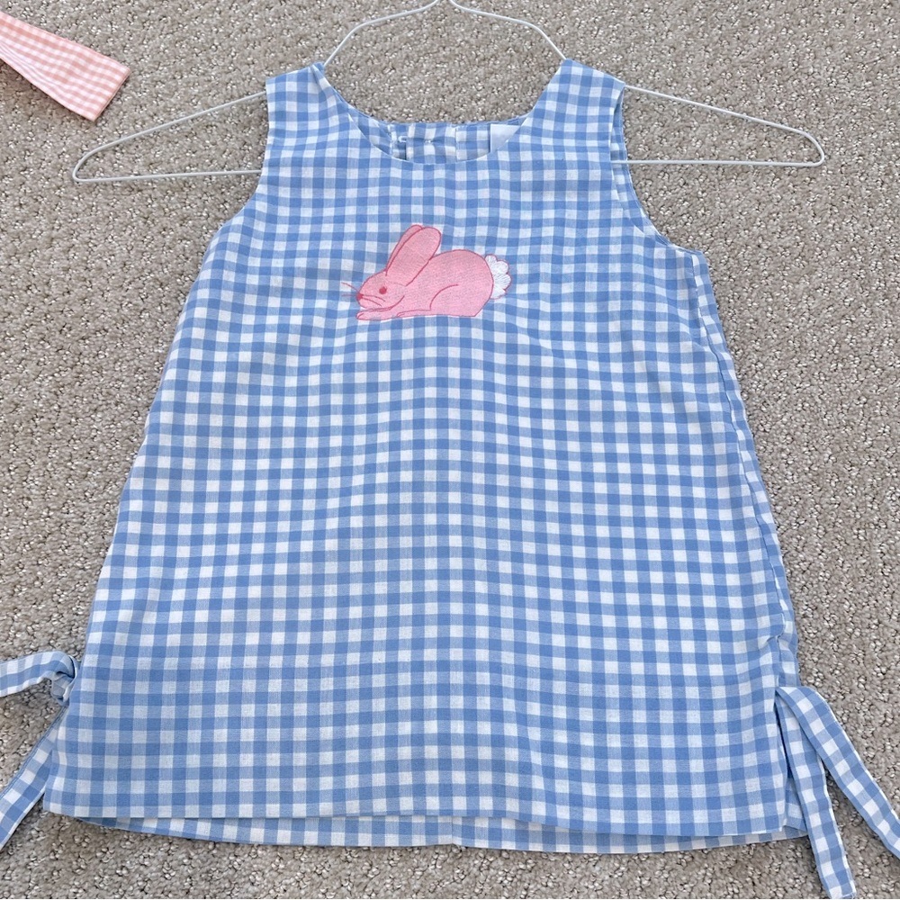 Kelly’s Kids Bunny Embroidered Jumper Dress